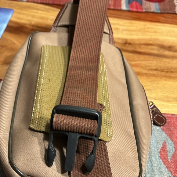 EUC Hunting World Safari Khaki Canvas Leather Bum Bag